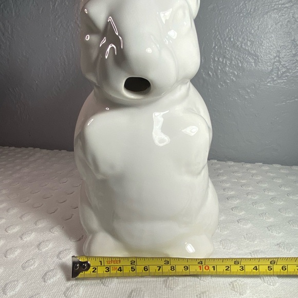Marsh Industries White Bunny Rabbit Ceramic Pitcher the Tall Ears Version - Picture 12 of 13